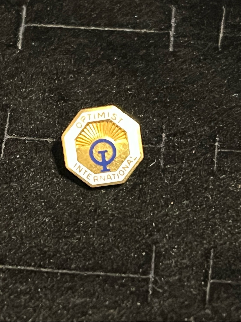 10k Gold Filled LGB Optimist international Lapel Pin